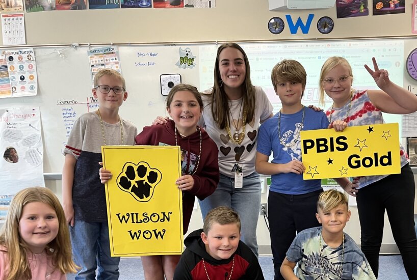 Wilson class celebrates their PBIS Gold award